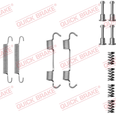 105-0801 QUICK BRAKE Комплект пружинок колодок ручника BMW 3 (E46)/(E92) 1.6-3.0 98-13 (ATE)1