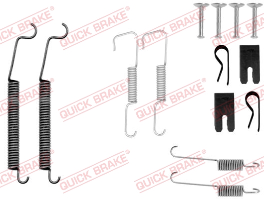 105-0805 QUICK BRAKE Комплект пружинок колодок ручного гальма1