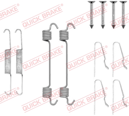 105-0808 QUICK BRAKE Комплект пружинок колодок ручника Jeep Cherokee 01-081
