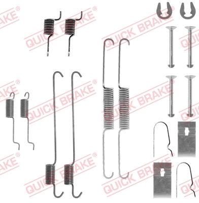 105-0815 QUICK BRAKE Комплект пружинок колодок ручного гальма1