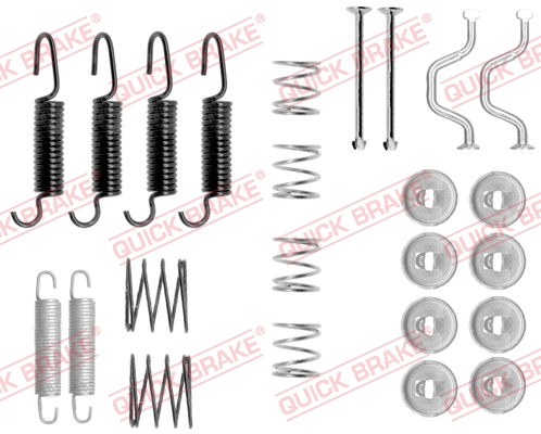 105-0816 QUICK BRAKE Комплект пружинок колодок ручника Lexus RX350/Toyota RAV 4/Avensis 1.8/2.0 00-1