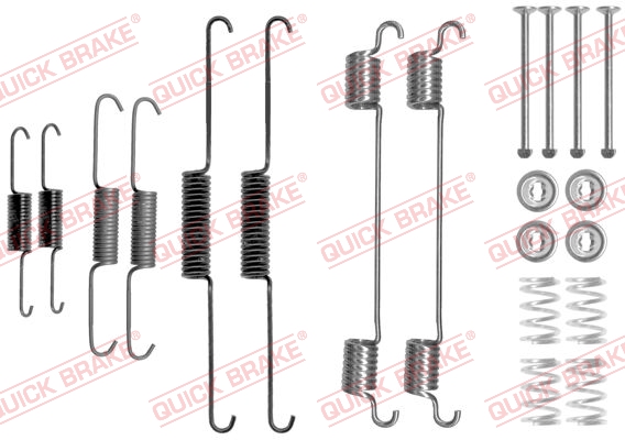 105-0817 QUICK BRAKE Комплект пружинок колодок ручника Hyundai Tucson/Santa Fe/Kia Carninal 99-101