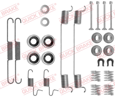 105-0818 QUICK BRAKE Комплект пружинок колодок ручного гальма1