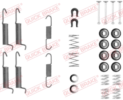 105-0821 QUICK BRAKE Комплект пружинок колодок ручника Mitsubishi Pajero I-IV/Pajero Sport 89- (Akeb1