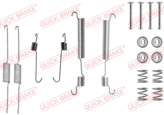 105-0822 QUICK BRAKE Комплект пружинок колодок ручного гальма1