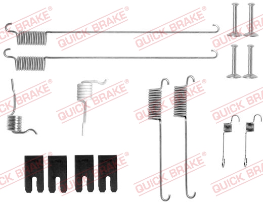 105-0829 QUICK BRAKE Комплект пружинок колодок ручного гальма1