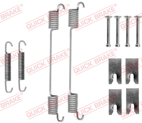 105-0836 QUICK BRAKE Комплект пружинок колодок ручника Fiat Ducato 02-1