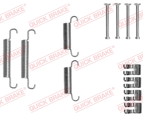 105-0839 QUICK BRAKE Комплект пружинок колодок ручника Iveco II 99- (172x41)1