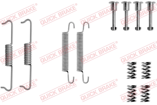 105-0841 QUICK BRAKE Комплект пружинок колодок ручника VW T51