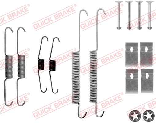 105-0842 QUICK BRAKE Комплект пружинок колодок ручника Suzuki Grand Vitara II 05-1