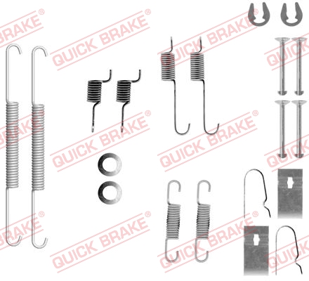 105-0847 QUICK BRAKE Комплект пружинок колодок ручного гальма1