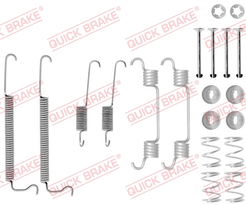 105-0849 QUICK BRAKE Комплект пружинок колодок ручника Chevrolet Aveo/Daewoo Lanos 1.2-1.6 97- (Daew1