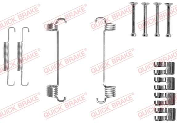 105-0851 QUICK BRAKE Комплект пружинок колодок ручника Fiat Ducato 02-1