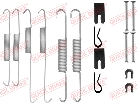 105-0854 QUICK BRAKE Комплект пружинок колодок ручного гальма1