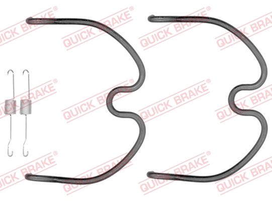 105-0872 QUICK BRAKE Комплект пружинок колодок ручного гальма1