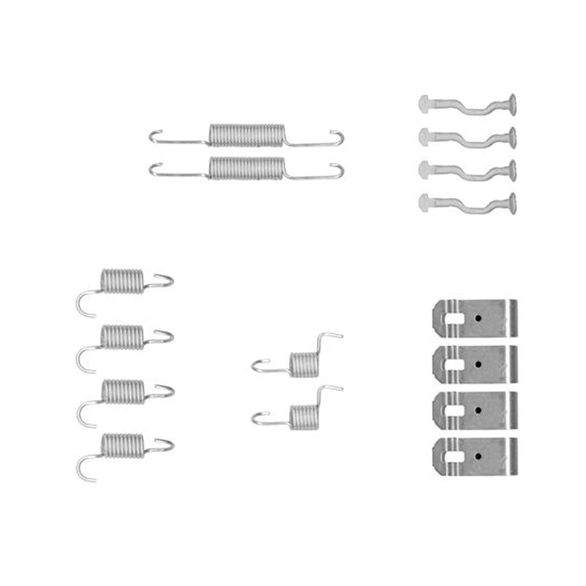 105-0876 QUICK BRAKE Комплект пружинок колодок ручного гальма1