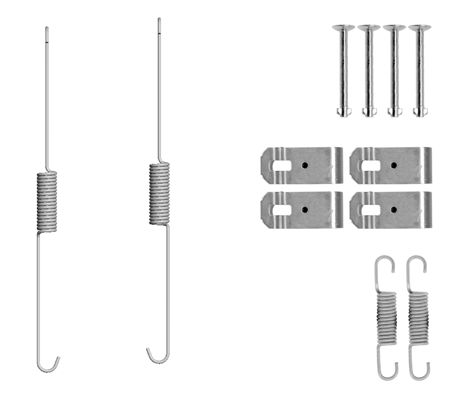 105-0888 QUICK BRAKE Комплект пружинок колодок ручного гальма1
