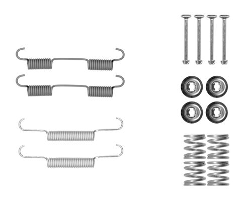 105-0896 QUICK BRAKE Комплект пружинок колодок ручного гальма1