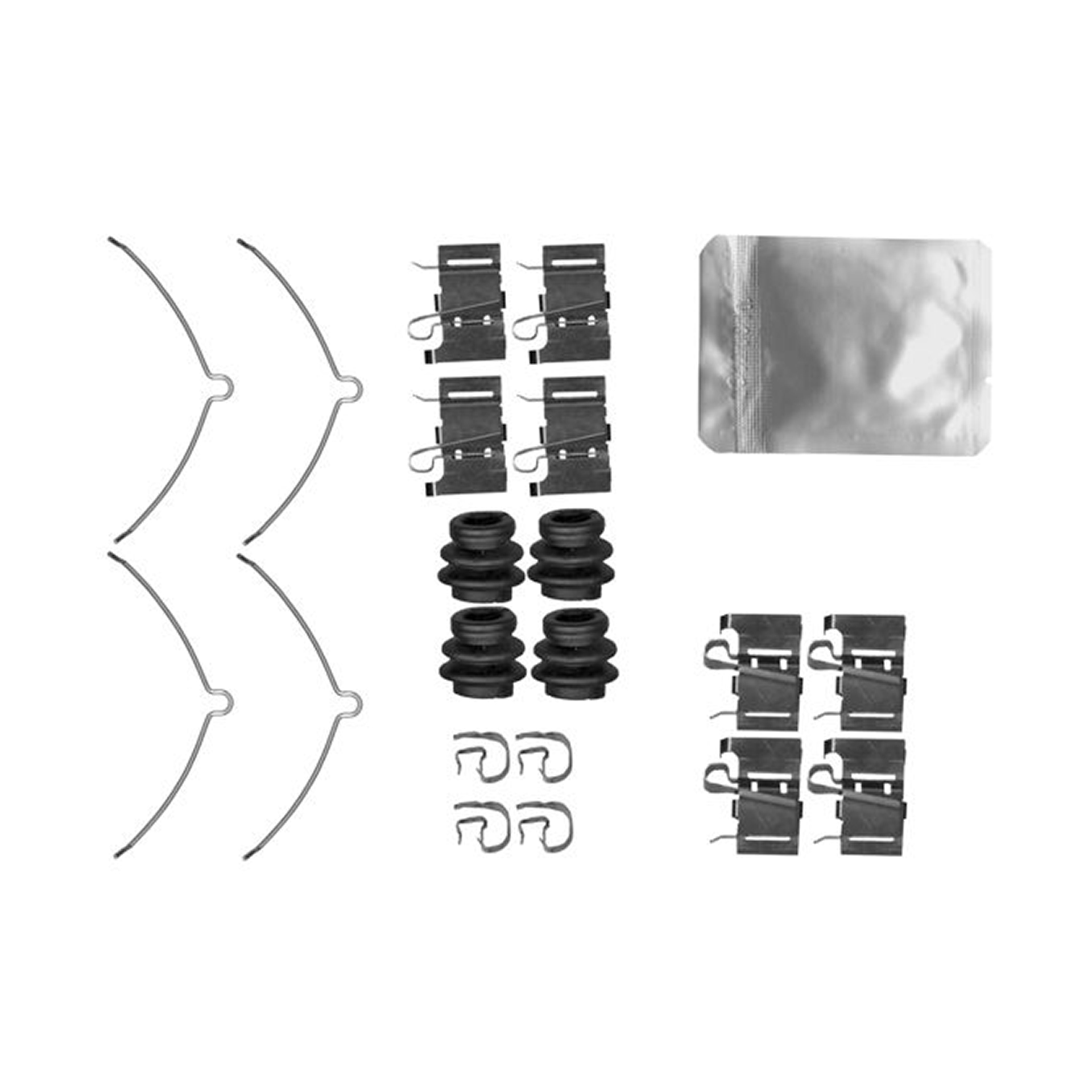 109-0001 QUICK BRAKE Планка супорта (переднього) прижимна (к-кт) Lexus ES/LS/RX/Toyota Rav4 08- (Adv1