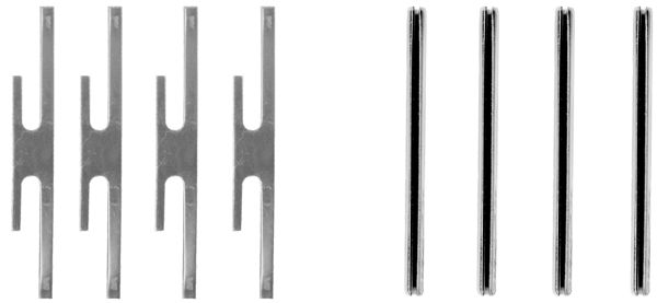 109-1012 QUICK BRAKE Планка супорта (переднього) прижимна (к-кт) Opel Kadett E/Omega A -941