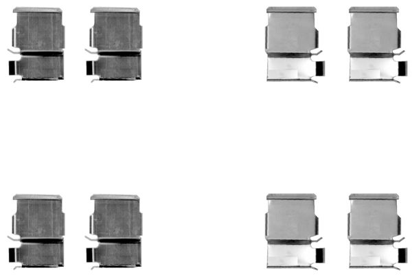 109-1033 QUICK BRAKE Планка супорта (заднього) прижимна (к-кт) Mitsubishi Pajero 06- (Sumitomo)1