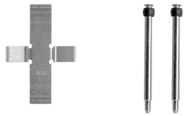 109-1040 QUICK BRAKE Планка супорта (заднього) прижимна (к-кт) MB E-class (W210) 96-03 (Ate)1