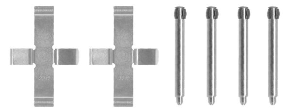 109-1046 QUICK BRAKE Планка супорта (заднього) прижимна (к-кт) MB C-class (W202)/E-class (W124) 1.8-1