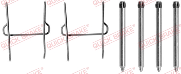 109-1081 QUICK BRAKE Планка супорта (переднього) прижимна (к-кт) Peugeot 106 1.0-1.6 91- (Ate)1