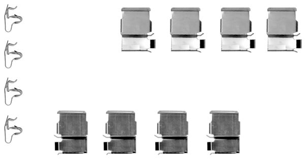 109-1129 QUICK BRAKE Планка супорта (переднього) прижимна (к-кт) Toyota Land Cruiser 2.4-4.0 90-09 (1