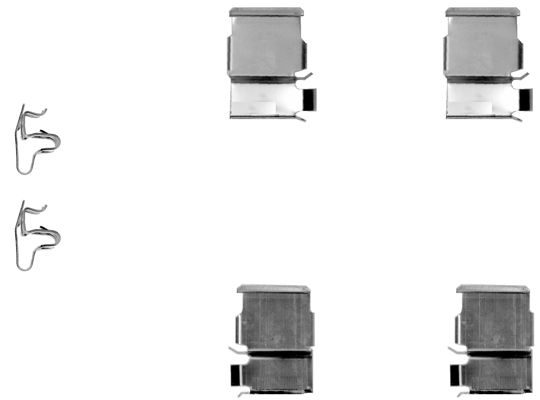 109-1129 QUICK BRAKE Планка супорта (переднього) прижимна (к-кт) Toyota Land Cruiser 2.4-4.0 90-09 (1