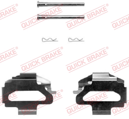 109-1141 QUICK BRAKE Планка супорта (переднього) прижимна Fiat Scudo 99- (к-кт)1