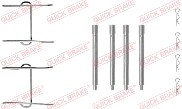 109-1149 QUICK BRAKE Планка супорта (заднього) прижимна (к-кт) MB Vito (W638) (Ate)1