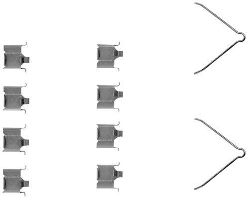 109-1166 QUICK BRAKE Планка супорта (заднього) прижимна (к-кт) Mazda 323/626 III/6 88-131
