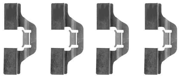 109-1211 QUICK BRAKE Планка супорта (переднього/заднього) прижимна (к-кт) Peugeot Partner 1.4-2.0HDi1