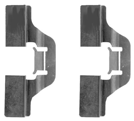 109-1211 QUICK BRAKE Планка супорта (переднього/заднього) прижимна (к-кт) Peugeot Partner 1.4-2.0HDi1
