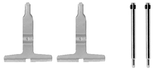 109-1217 QUICK BRAKE Планка супорта (заднього) прижимна (к-кт) MB E-class (W210)/C-class (W202) 1.8-1
