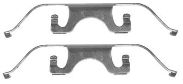 109-1224 QUICK BRAKE Планка супорта (переднього) прижимна (к-кт) BMW 5 (E39) 95-96 (Ate)1
