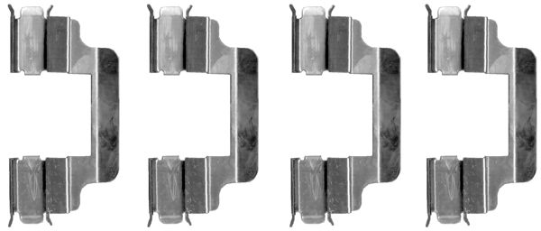 109-1230 QUICK BRAKE Планка супорта (переднього) прижимна (к-кт) MB C-class (W203/S203)/Peugeot 407/1