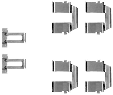109-1233 QUICK BRAKE Планка супорта (заднього) прижимна (к-кт) VW T4 90-031