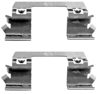 109-1234 QUICK BRAKE Планка супорта (переднього) прижимна (к-кт) MB E-class (W211) 02-09 (Bosch)1