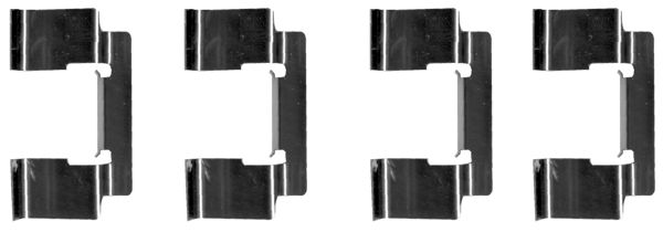 109-1235 QUICK BRAKE Планка супорта (переднього) прижимна (к-кт) Nissan Almera/Primera 96-1