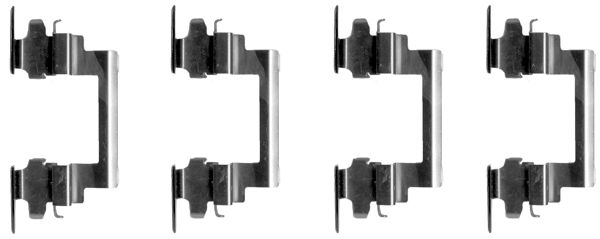 109-1236 QUICK BRAKE Планка супорта прижимна (к-кт) Mitsubishi Outlander 12- (Akebono)1
