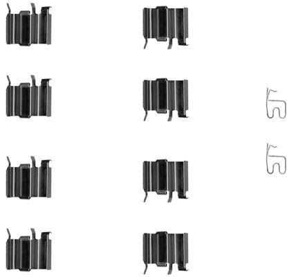 109-1244 QUICK BRAKE Планка супорта (переднього) прижимна (к-кт) Suzuki Grand Vitara 05- (Sumitomo)1