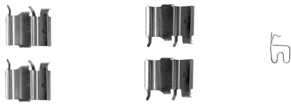 109-1244 QUICK BRAKE Планка супорта (переднього) прижимна (к-кт) Suzuki Grand Vitara 05- (Sumitomo)1