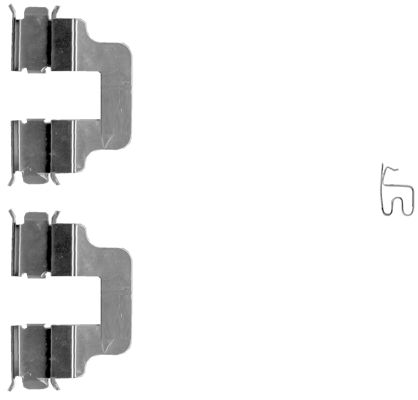 109-1245 QUICK BRAKE Планка супорта (заднього) прижимна (к-кт) Opel Combo 1.3-1.7DTI 01-1