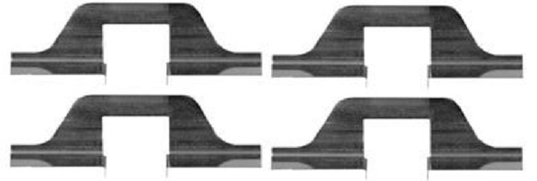 109-1263 QUICK BRAKE Планка супорта (заднього) прижимна (к-кт) VW Golf III/IV/Seat Toledo 91- (Lucas1