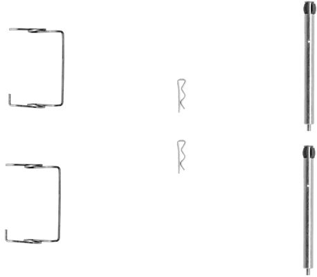 109-1267 QUICK BRAKE Планка супорта прижимна (к-кт) Renault Laguna 93-01 (Brembo)1