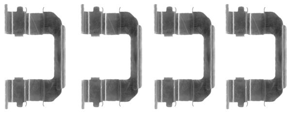 109-1287 QUICK BRAKE Планка супорта (переднього) прижимна (к-кт) Chevrolet Lacetti/Aveo 1.2-2.0D 05-1