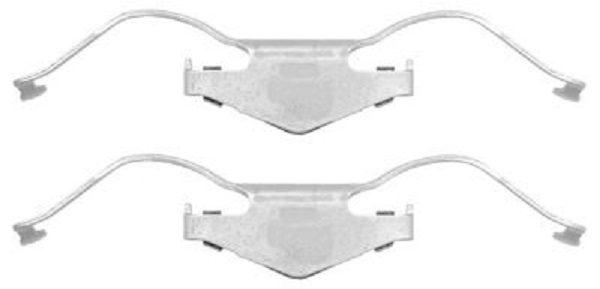 109-1297 QUICK BRAKE Планка супорта (переднього) прижимна (к-кт) Opel Vectra C 1.6-2.2DTI 02- (Ate)1