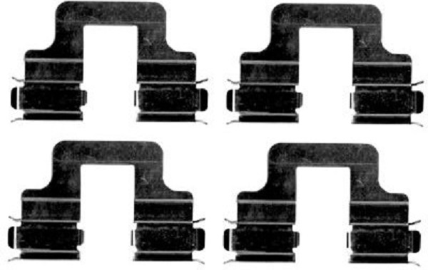109-1606 QUICK BRAKE Планка супорта (заднього) прижимна (к-кт) VW Caddy III 1.6-1.9 TDI 04-151